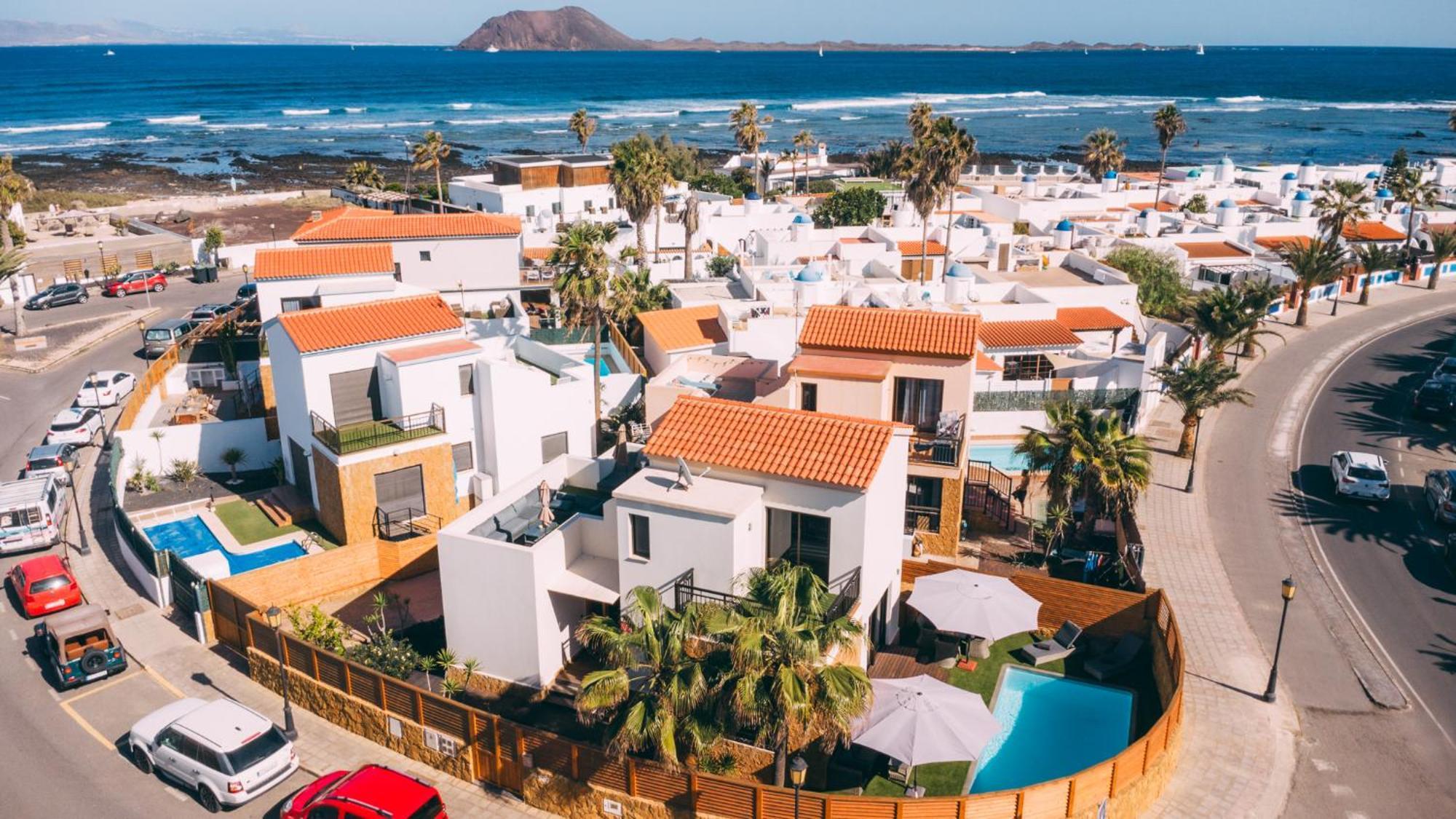 Paradise Beach House: Piscina Privada, Playa 100M Corralejo Extérieur photo